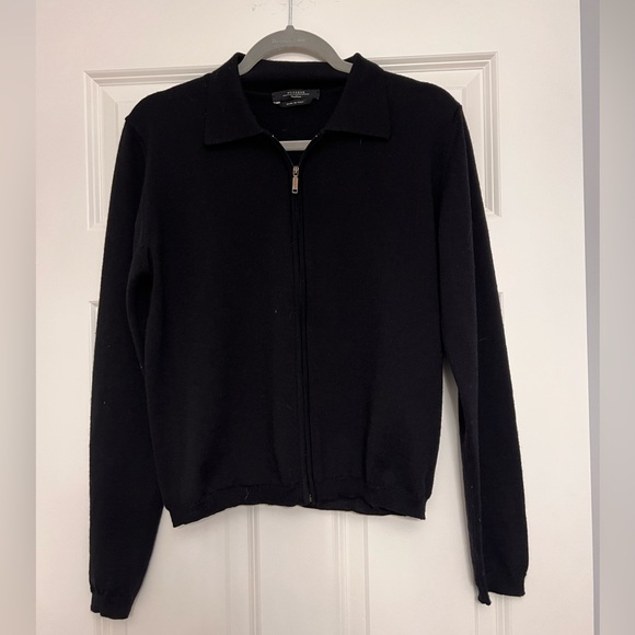 MaxMara Sweaters - Max Mara wool black zip up sweater